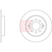 Apec 2 x Solid Rear Brake Discs DSK3520