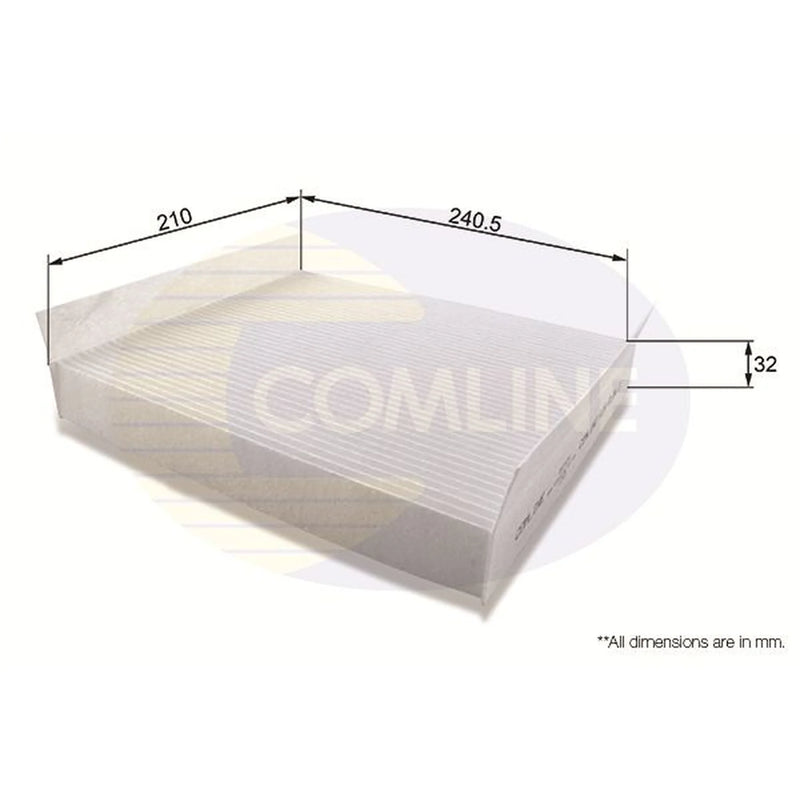 Comline Cabin Air Filter (Pollen Filter) EKF104