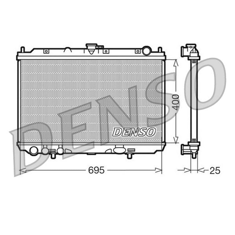 Denso Engine Radiator DRM46016
