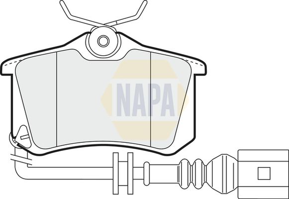 NAPA Front Vented & Rear Vented Brake Discs & Pads fits AUDI FORD OPEL