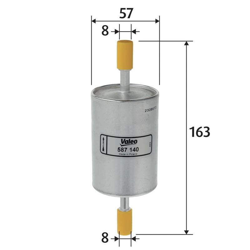 Valeo Fuel Filter Element 587140
