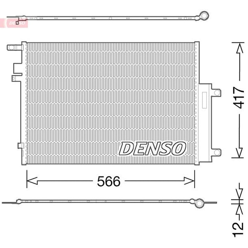Denso Air Conditioning Condenser DCN06017