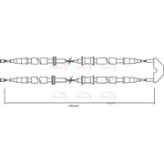 Apec Handbrake Cable Left Rear CAB1498