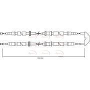 Apec Handbrake Cable Left Rear CAB1498