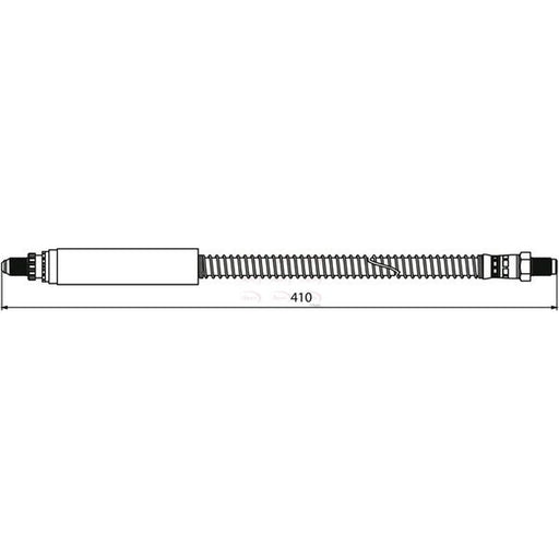Apec Brake Hydraulic Hose Line Rear Right HOS3933