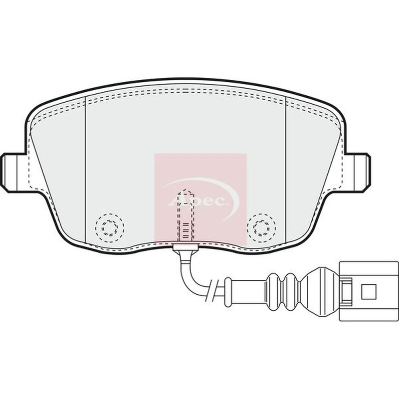 Apec Front Brake Pad Set PAD1252