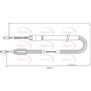 Apec Handbrake Cable Right Rear CAB1360