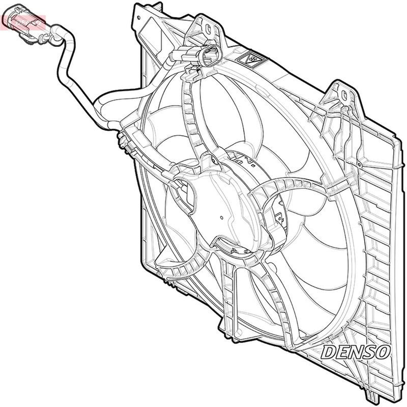 Denso Engine Cooling Fan DER21026