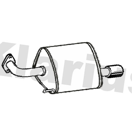 Klarius Box With Tail Pipe Left Rear SU115J