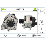 Valeo Car Alternator 12V 443271
