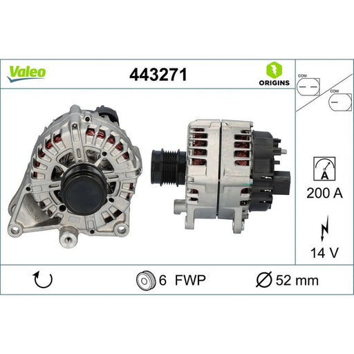 Valeo Car Alternator 12V 443271