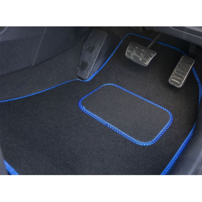 Fully Tailored Blue Trim Carpet Mats Vauxhall Astra 15 ON Set of 4 With 4 Clips UKB4C  - Town Parts