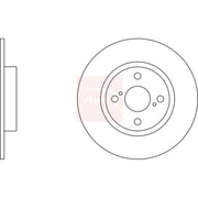 Apec 2 x Solid Rear Brake Discs DSK325