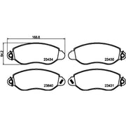 DON Front Brake Pad Set PCP1642