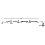 Juratek Brake Hydraulic Hose Line Front Right JBH1108R