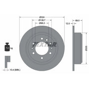 Textar 2 x Solid Rear Brake Discs 92161800