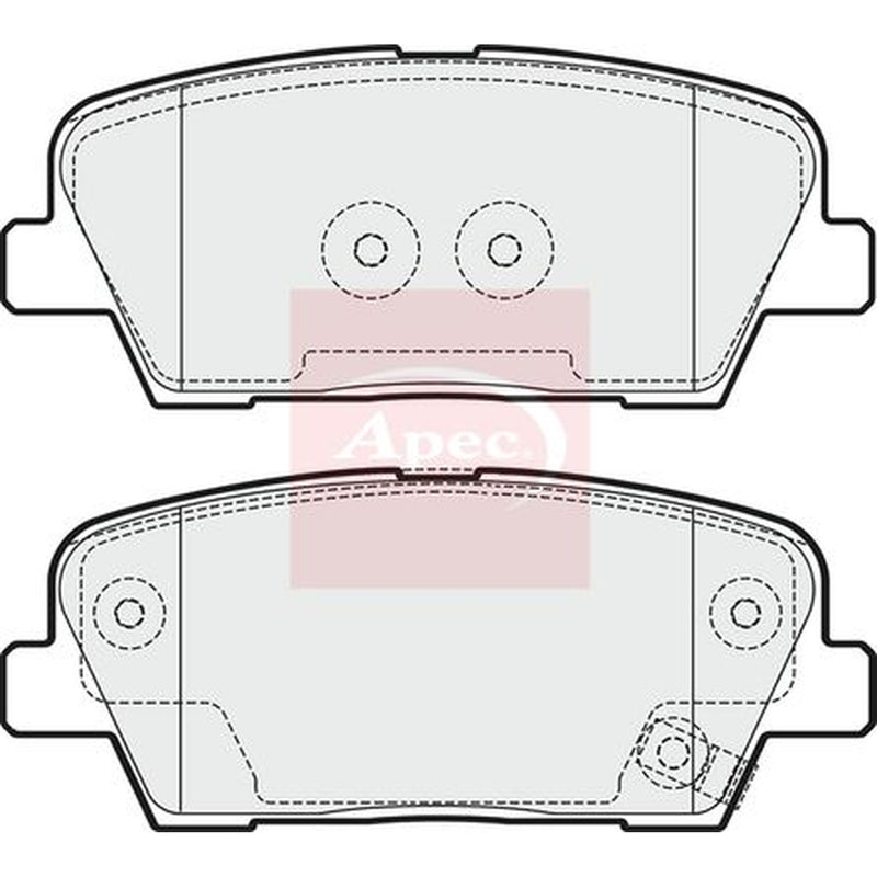 Apec Rear Brake Pad Set PAD1753