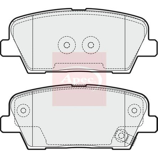 Apec Rear Brake Pad Set PAD1753