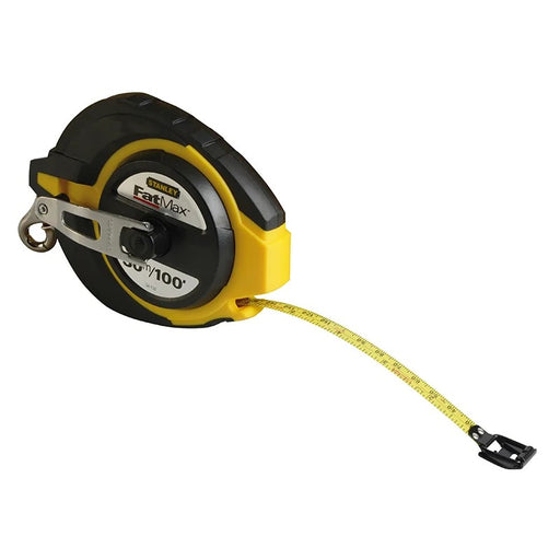 STANLEY® Hand Tools FatMax® Closed Case Steel Long Tape 30m/100ft (Width 10mm)