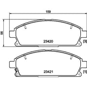 Mintex Front Brake Pad Set MDB3929
