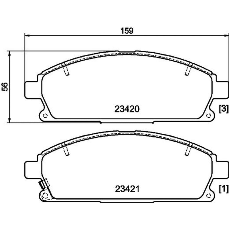 Mintex Front Brake Pad Set MDB3929