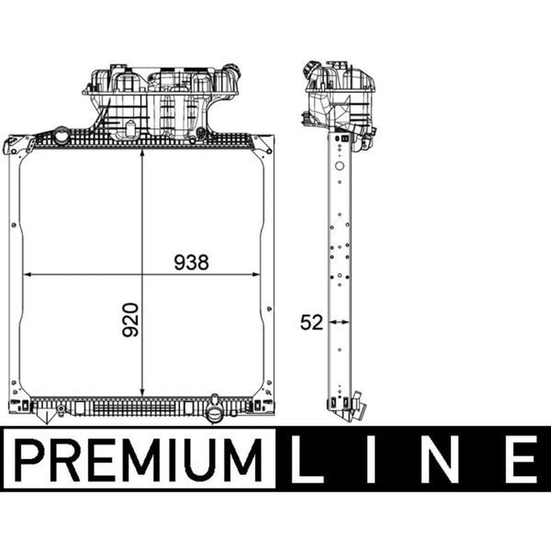 Mahle Engine Radiator CR 1040 000P