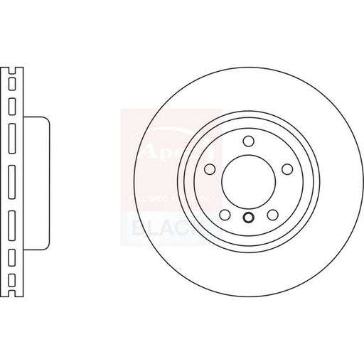 Apec 2 x Vented Front Brake Discs DSK2848B