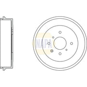 NAPA Brake Drum Assembly Rear NDR1015