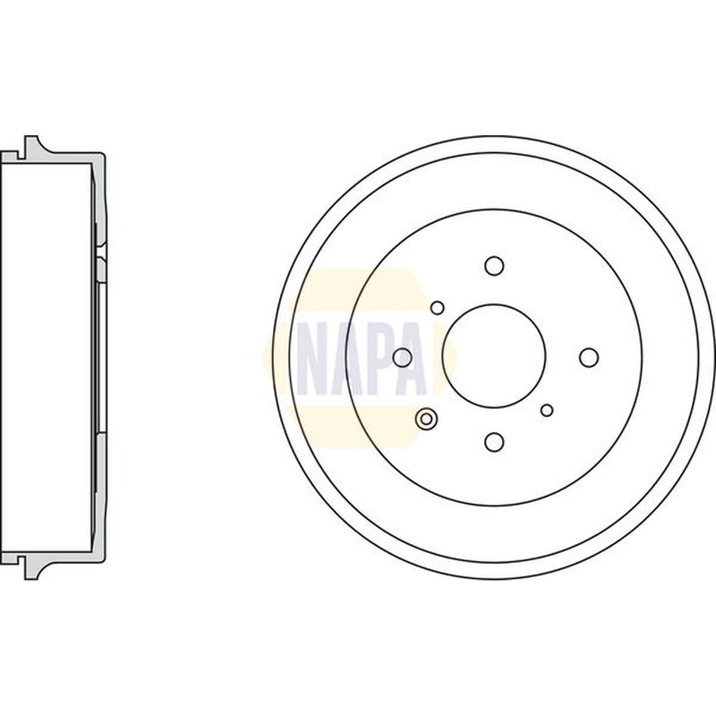NAPA Brake Drum Assembly Rear NDR1015