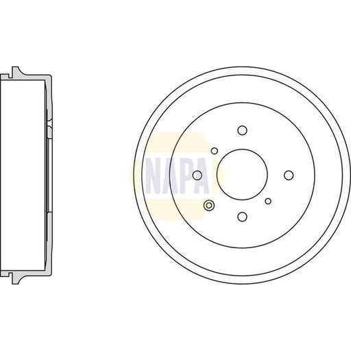 NAPA Brake Drum Assembly Rear NDR1015