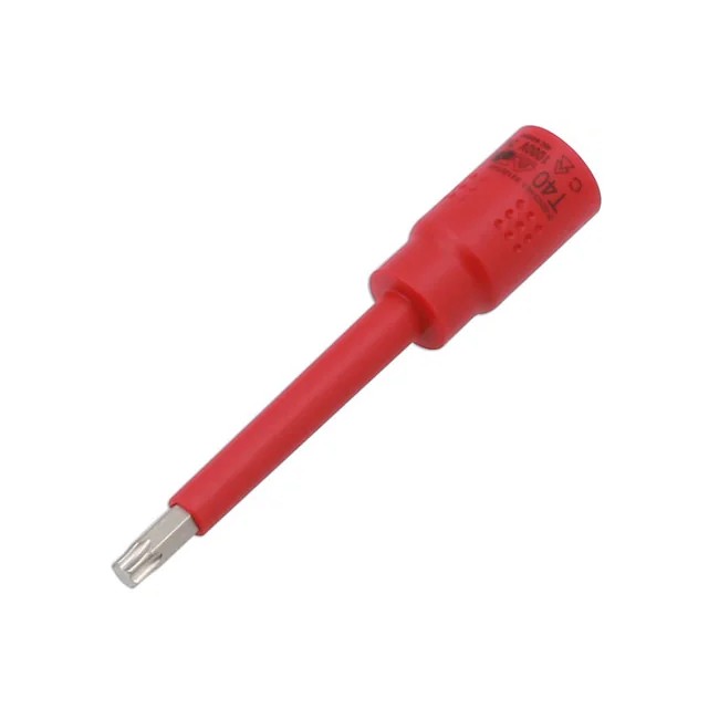 Laser Tools Insulated Extra Long Star Bit Socket 3/8"D T40 - PL
