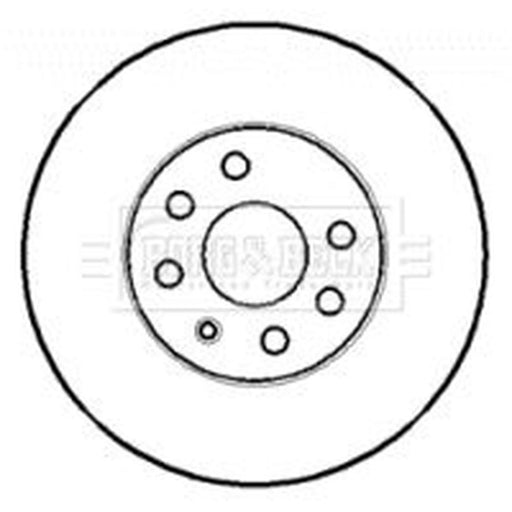 Borg & Beck 2 x Vented Front Brake Discs BBD4393
