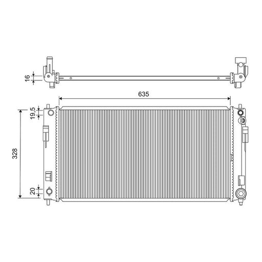 Valeo Engine Radiator 701303