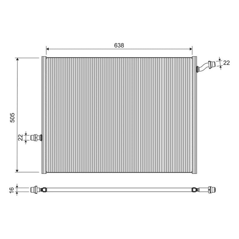 Valeo Engine Radiator 701290