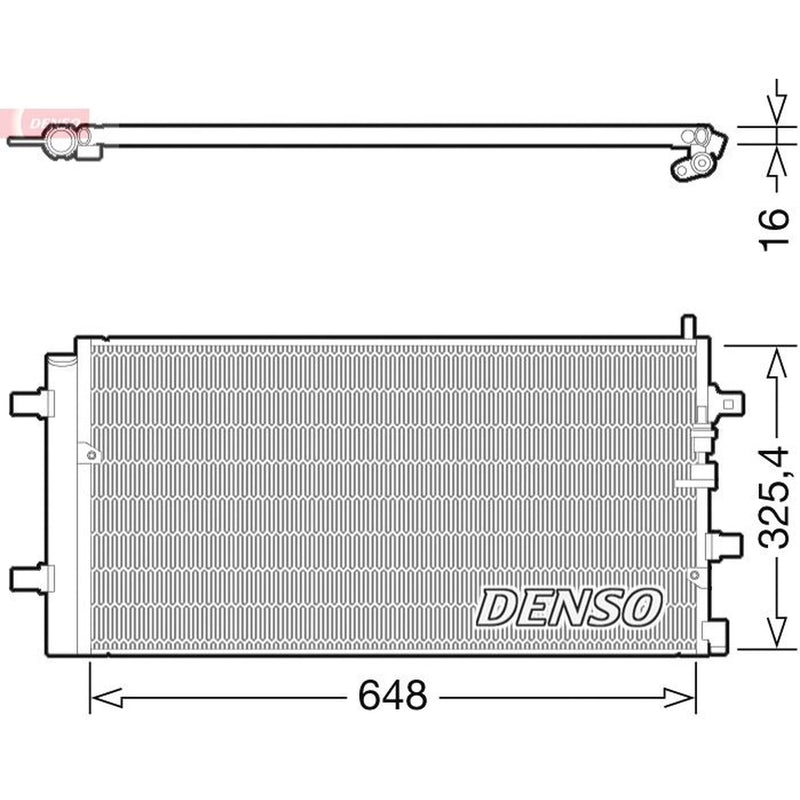 Denso Air Conditioning Condenser DCN02002