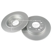 Borg & Beck 2 x Solid Rear Brake Discs BBD5667