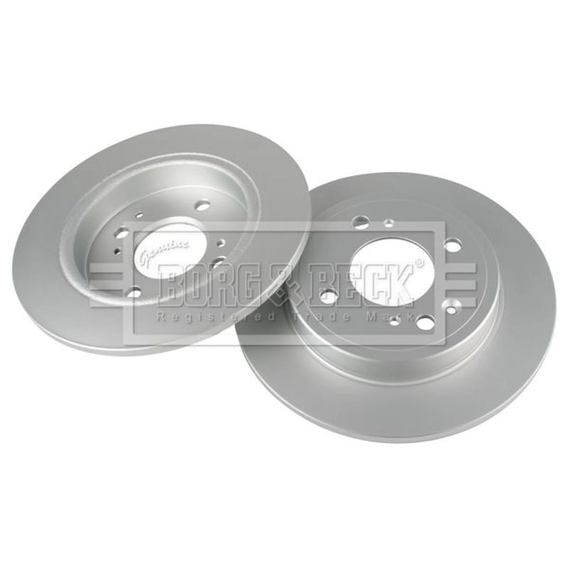 Borg & Beck 2 x Solid Rear Brake Discs BBD5667