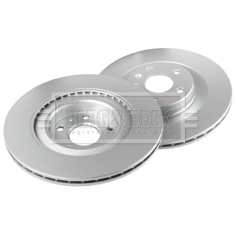 Borg & Beck 2 x Vented Rear Brake Discs BBD5477