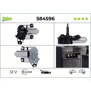 Valeo Front/Rear Wiper Motor Rear 584596