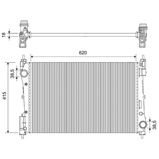 Valeo Engine Radiator 701820