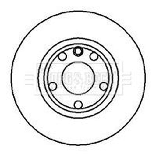 Borg & Beck 2 x Vented Front Brake Discs BBD4963