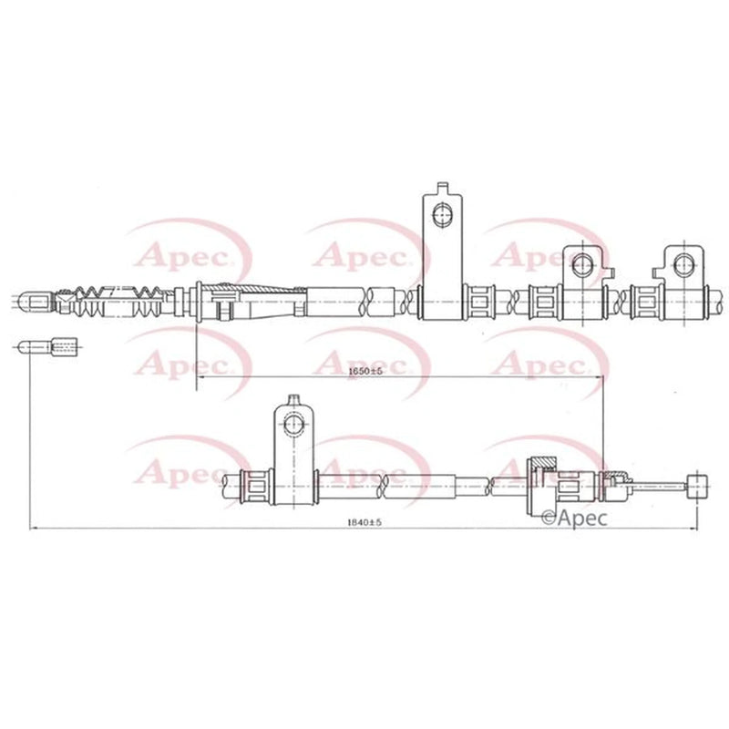 Apec Handbrake Cable Right Rear CAB1793