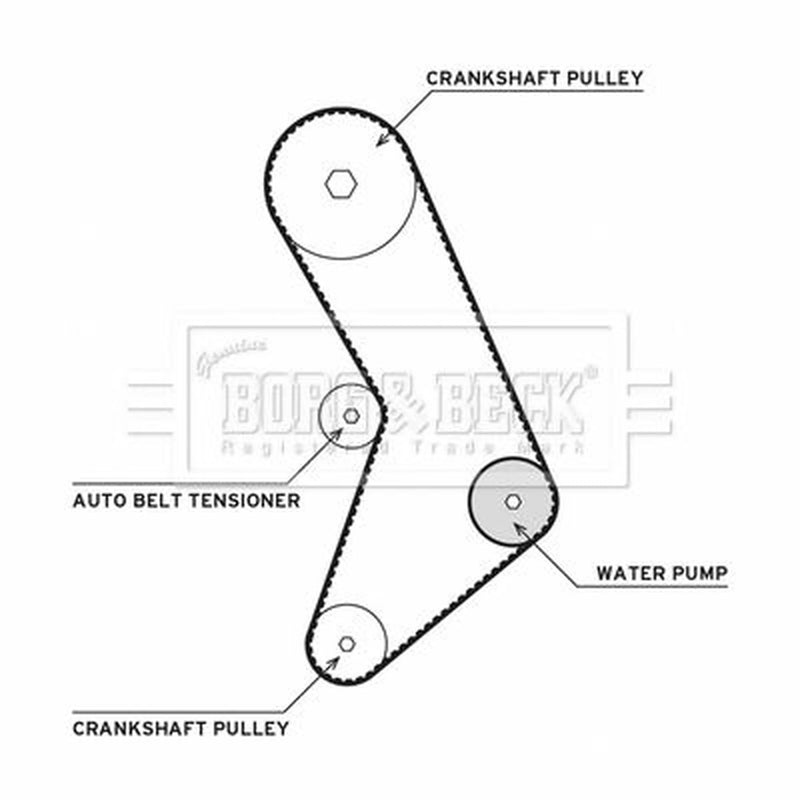 Borg & Beck Timing Belt & Water Pump Kit BTW1030