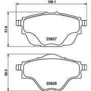 DON Rear Brake Pad Set PCP1336