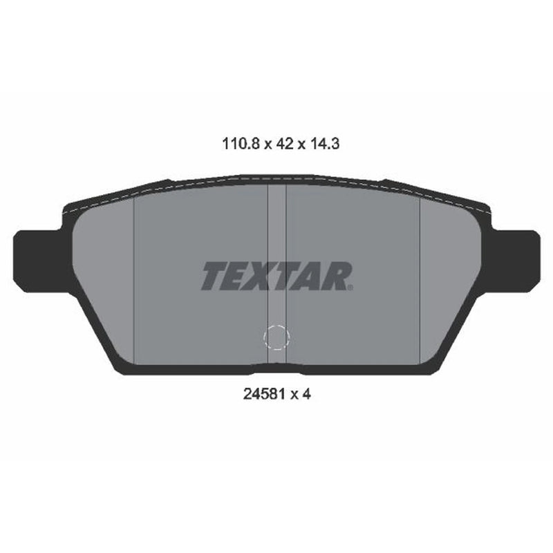 Textar Rear Brake Pad Set 2458102