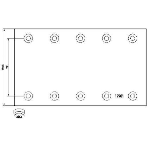 Textar Textar Cv Brake Lining Set 1790007