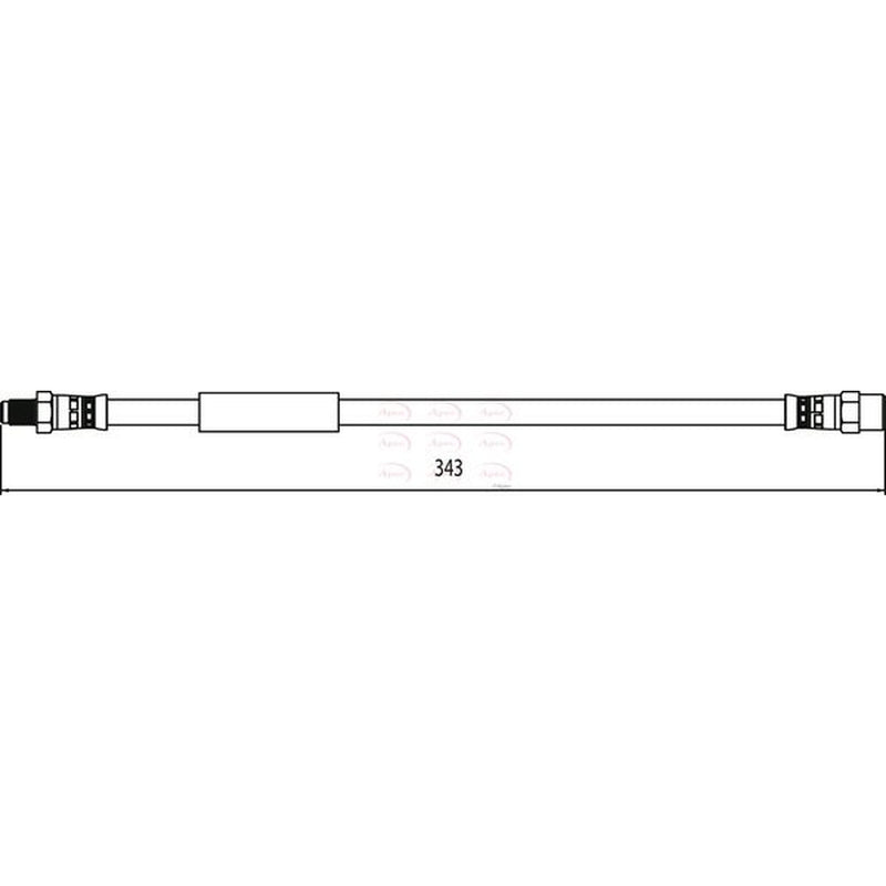 Apec Brake Hydraulic Hose Line Rear HOS3956