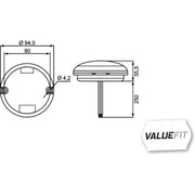 Hella Lamp ZR Md10-30V 2ZR Rear 2ZR 357 028-041 2ZR 357 028-041