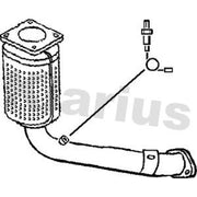 Klarius Catalyst T/A With Pipe (Kit 401549) Front 321533