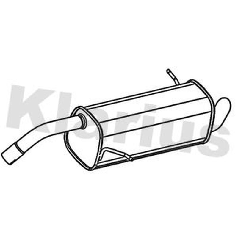 Klarius Box With Tail Pipe Rear FE1122P